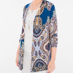 Chico’s NWT Beautiful Baroque 3/4 sleeve cardigan